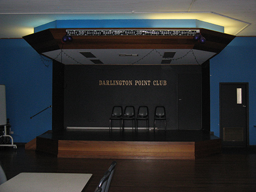 function room at the darlington point club